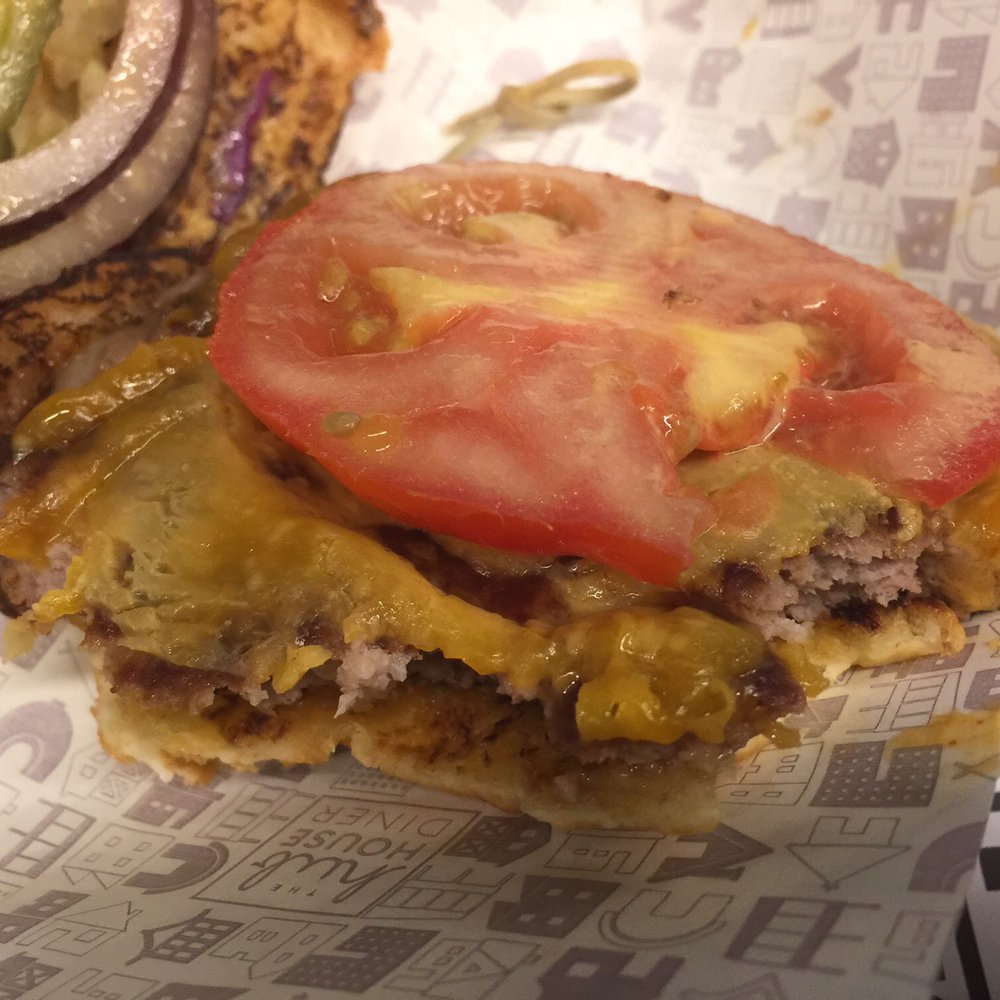 The Hub House Diner - Almost done and still only nibbled the one small slice of tomato! - Burgers Near Me - Ultimo, NSW