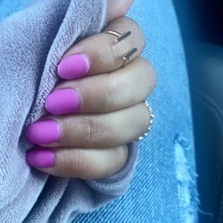 K V Nail Spa - My new favorite color Thanks Ken  ~Gel manicure with matte top coat on natural nails