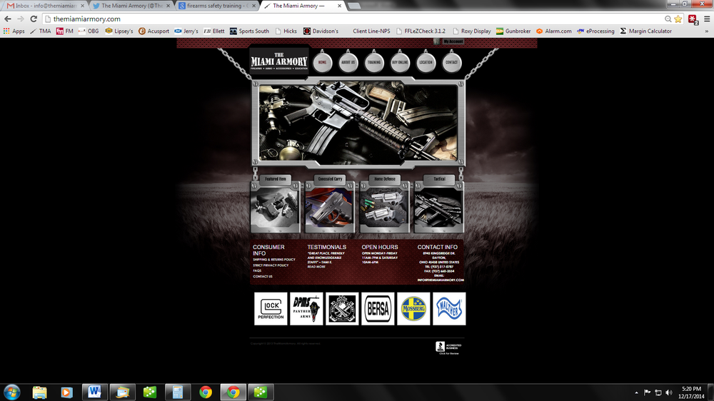 MIAMI ARMORY Updated September 2024 8945 Kingsridge Dr, Dayton, Ohio Guns & Ammo Phone