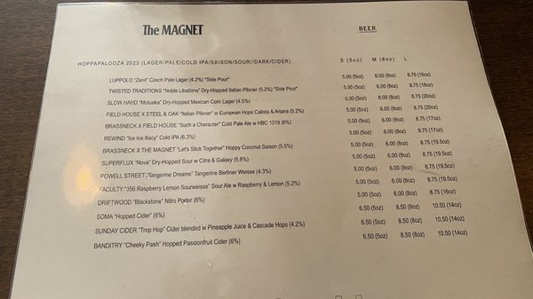 Menu photo 2 The Magnet Vancouver, BC