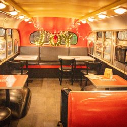 Lucky's Drive In - Lucky's burger bus seating