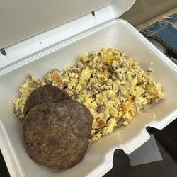 Inland Gas SunStop - Breakfast casserole with sausage patties