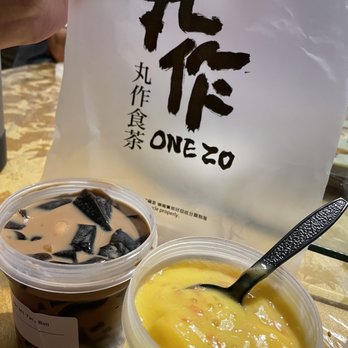 One Zo - Mango sago and milk tea taro - Bubble Tea Near Me - Boston, Massachusetts One Zo - Mango sago and milk tea taro - Bubble Tea Near Me - Boston, Massachusetts