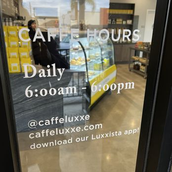 Caffe Luxxe - Hours - Coffee & Tea Near Me - Manhattan Beach, California Caffe Luxxe - Hours - Coffee & Tea Near Me - Manhattan Beach, California