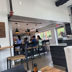 Lantern Pizza - Area to sit and watch them make and bake your pizza