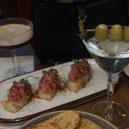 Tuna Crispy Rice and Goat Cheese Appetizer Tuna Crispy Rice and Goat Cheese Appetizer