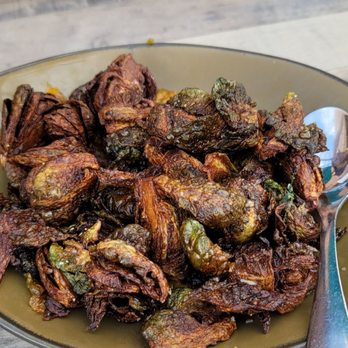 Sixty Six Acres - Grilled Brussel sprouts with chutney - Cocktail Bars Near Me - Albuquerque, New Mexico Sixty Six Acres - Grilled Brussel sprouts with chutney - Cocktail Bars Near Me - Albuquerque, New Mexico