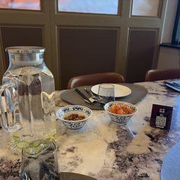 Snacks before ordering Snacks before ordering