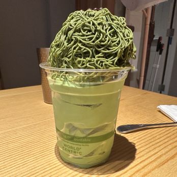 Tendon Kohaku - Mont Blanc Matcha Soft Cream Cup - Japanese Near Me - Bellevue, Washington Tendon Kohaku - Mont Blanc Matcha Soft Cream Cup - Japanese Near Me - Bellevue, Washington