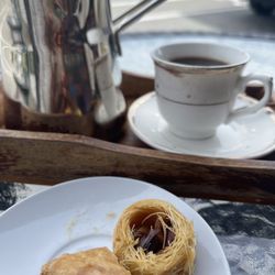 Mirage Art & Coffee - The most delicious Turkish coffee + baklava I've ever had!