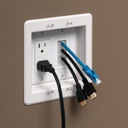 Elite Power And Lighting - Outlet work for our flat screen by Elite Power and Lighting