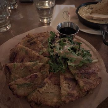 Barn Joo - Scallion Korean Pancake - Korean Near Me - New York, New York Barn Joo - Scallion Korean Pancake - Korean Near Me - New York, New York