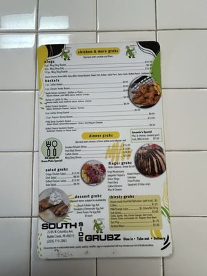 Menu photo 1 South Side Grubz Battle Creek, MI