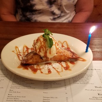 The Pit - Fried pie, ice cream, birthday candle. - Barbeque Near Me - Raleigh, North Carolina The Pit - Fried pie, ice cream, birthday candle. - Barbeque Near Me - Raleigh, North Carolina