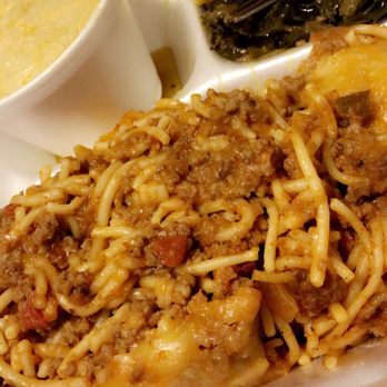 Nana J's Soulful Kitchen - Baked Spaghetti, Mac n Cheese, Collard Greens, and Cornbread - Soul Food Near Me - Ocean Springs, Mississippi Nana J's Soulful Kitchen - Baked Spaghetti, Mac n Cheese, Collard Greens, and Cornbread - Soul Food Near Me - Ocean Springs, Mississippi