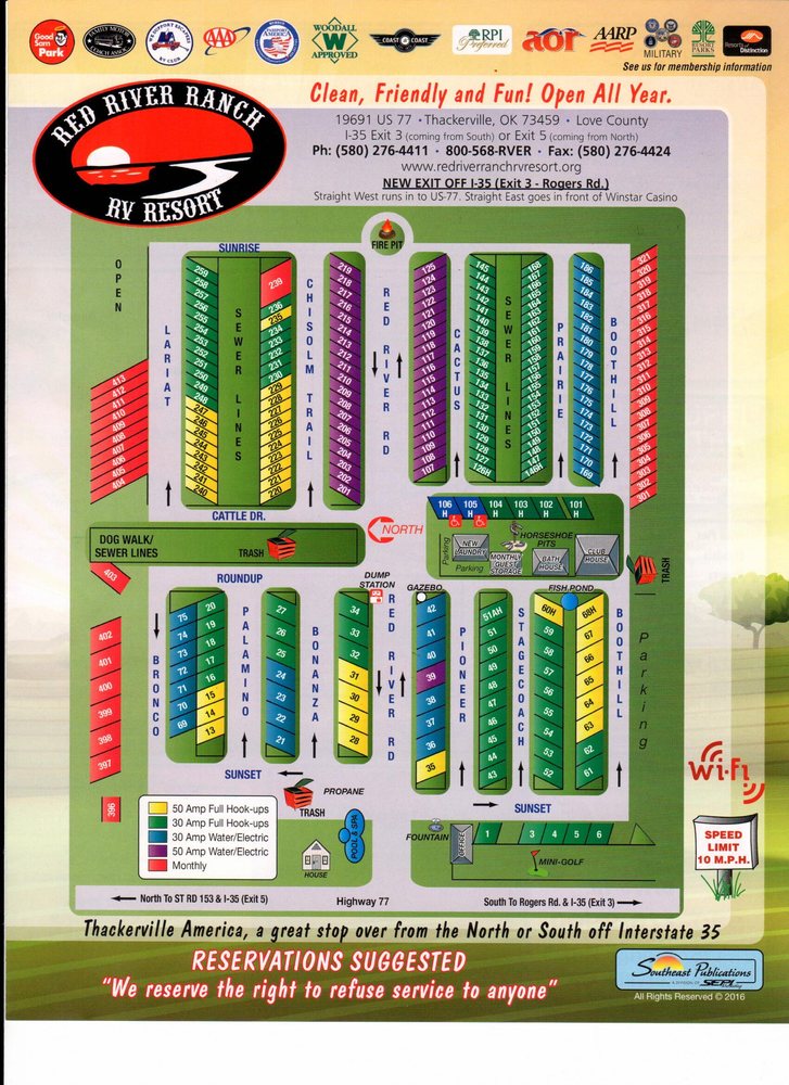 RED RIVER RANCH RV RESORT 19691 US Hwy 77, Thackerville, OK Yelp