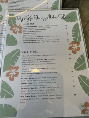 Menu photo 1 Roy's Ko Olina Kapolei, HI