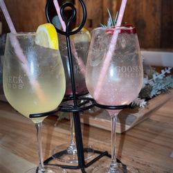 Gooseneck Vineyards - My own seasonal spritzer wine drinks