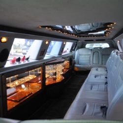 Black Label Limos - 12 passenger limo interior