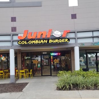 Junior Colombian Burger - In a nondescript shopping mall stands a place with a different twist on burgers and hot dogs. - Burgers Near Me - Orlando, Florida Junior Colombian Burger - In a nondescript shopping mall stands a place with a different twist on burgers and hot dogs. - Burgers Near Me - Orlando, Florida