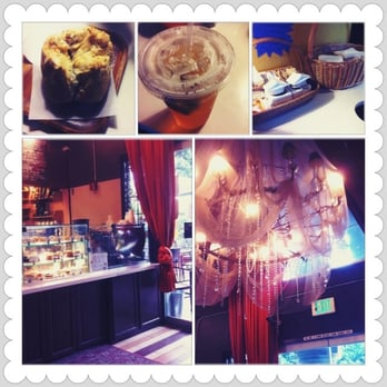 Bricks & Scones - Iced rose champagne tea & sticky bread - Coffee & Tea Near Me - Los Angeles, California