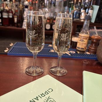 Cipriani Downtown - 2nd round of Prosecco - Italian Near Me - New York, New York
