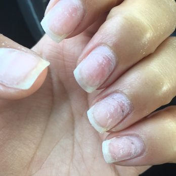 Trendy Nails Spa - Some of the acrylic is still on. Rushed, different stylists, and not even a good job. - Nail Salons Near Me - Chula Vista, California