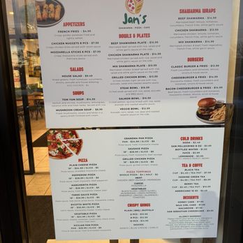 Jan’s Cafe - Menu - Pizza Near Me - Carol Stream, Illinois Jan’s Cafe - Menu - Pizza Near Me - Carol Stream, Illinois