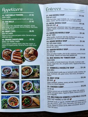 Menu photo 2 Saigon Vegan Garden Grove, CA