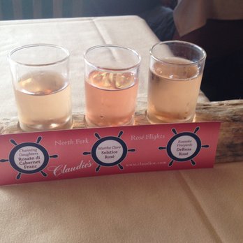 Claudio's Restaurant - Wine flight - Seafood Near Me - Greenport, New York Claudio's Restaurant - Wine flight - Seafood Near Me - Greenport, New York