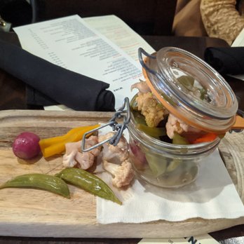 Frolik Kitchen + Cocktails - Spicy pickles - New American Near Me - Seattle, Washington