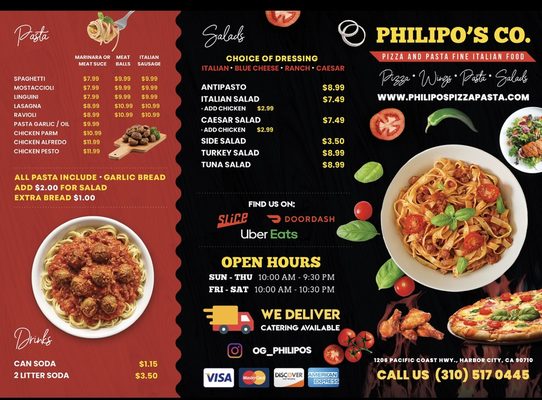 Menu photo 3 Philipo's Pizza & Pasta Harbor City, CA Menu photo 3 Philipo's Pizza & Pasta Harbor City, CA
