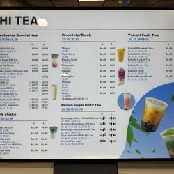 Hi Tea - Drink menu