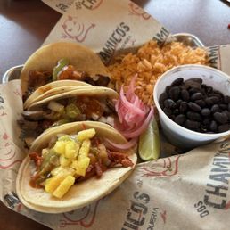 3 tacos plate