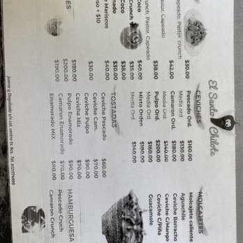 Santo Chilote - Menu - Tacos Near Me - Todos Santos, BCS Santo Chilote - Menu - Tacos Near Me - Todos Santos, BCS