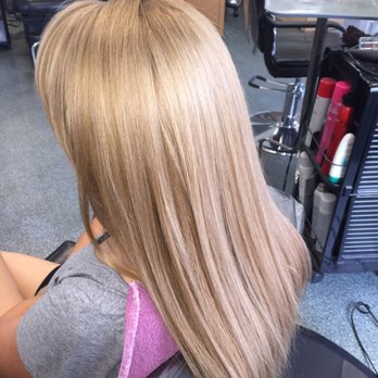Hair Fx - Lightened virgin hair to a healthy blonde - Hair Salons Near Me - San Gabriel, California Hair Fx - Lightened virgin hair to a healthy blonde - Hair Salons Near Me - San Gabriel, California