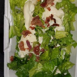 This was supposed to be a lettuce wrapped BLT with mayo on the side. This restaurant doesn't are about their customers. This was supposed to be a lettuce wrapped BLT with mayo on the side. This restaurant doesn't are about their customers.