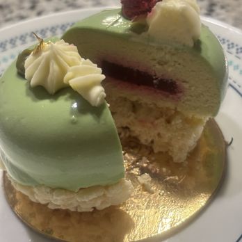 Common Bond Bistro & Bakery - Common Bond - Matcha Raspberry Entremets - Cafes Near Me - Houston, Texas