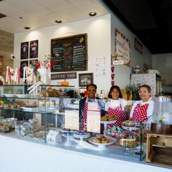 Knead Luv Bakery and Café - Bakery case of Knead Luvs, daily selections!