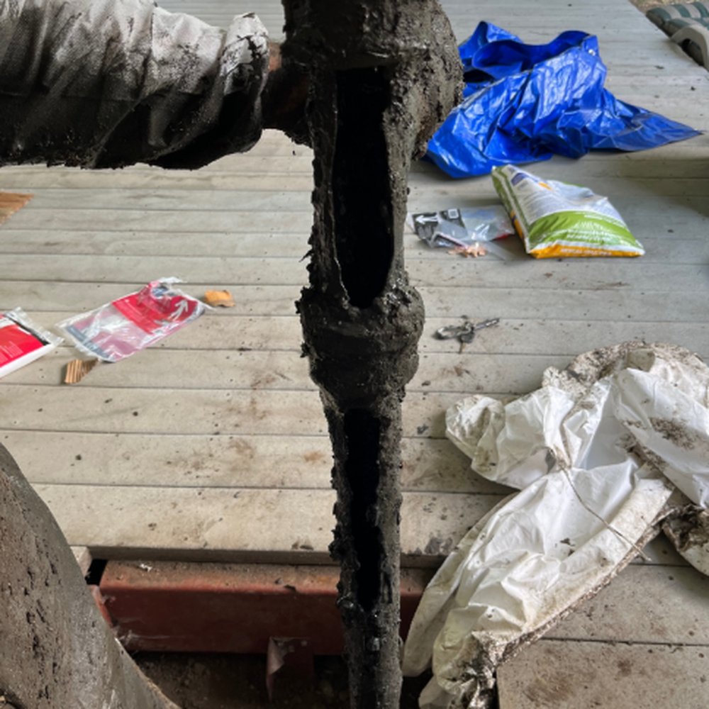 American Sewer & Drain - Here is the pipe with the hole in it.  Efran completed the task. - Plumbing Near Me - Santa Rosa, California