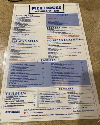 Menu photo 6 Pier House Orange Beach, AL Menu photo 6 Pier House Orange Beach, AL