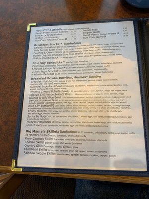 Menu photo 8 Blue Sky Cafe Lakewood, CO Menu photo 8 Blue Sky Cafe Lakewood, CO