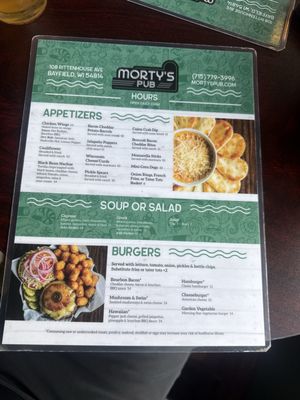 Menu photo 2 Morty's Pub Bayfield, WI