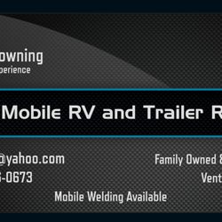 B & N Mobile RV and Trailer Repair - Business Card