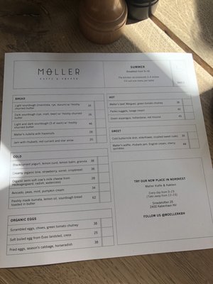 Menu photo 2 Møller Kaffe & Køkken Copenhagen, 84 Menu photo 2 Møller Kaffe & Køkken Copenhagen, 84