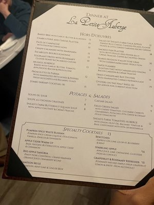 Menu photo 1 La Petite Auberge Fredericksburg, VA
