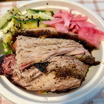 Ricewood - Brisket bowl with cucumber and pickled red onion - Barbeque Near Me - Ann Arbor, Michigan Ricewood - Brisket bowl with cucumber and pickled red onion - Barbeque Near Me - Ann Arbor, Michigan