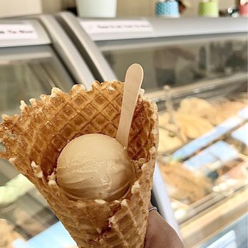 Dolce Gelato - Gelato in a waffle cone  Follow @ToshiEats on Instagram for a full video breakdown - Ice Cream & Frozen Yogurt Near Me - Tustin, California