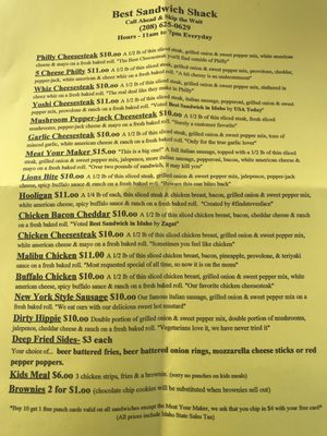 Menu photo 4 Best Sandwich Shack Coeur d'Alene, ID Menu photo 4 Best Sandwich Shack Coeur d'Alene, ID