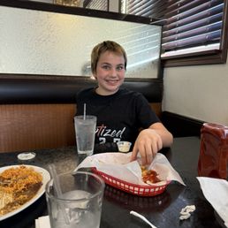 He loved the burger!